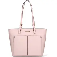Michael Kors Aurélie Pro Shopper-Tasche aus Kunstleder, braun, mit Reißverschluss. UNICA, 37x26x17 cm, Artikelnummer: 35F3GTVT8B-LUGGAGE-OS