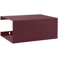 ReCollector BoxShelf, Regalboden, Wandverteiler, Stahl, Rot, Schlafzimmer, 2 Regale