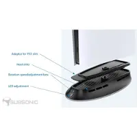 Subsonic Kühlung Led Ps5 & Ps5 Slim Ständer Durchsichtig Durchsichtig One Size