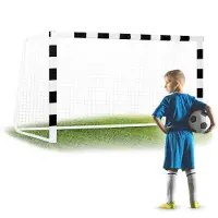 Neo-Sport Fußballtor 300 x 160 x 90 cm NS-460 schwarz-weiß