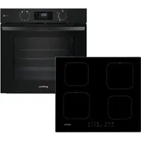 Privileg Backofen-Set "BAKO Turn&Go Steam 620", Energieeffizienz: A+, schwarz, Herdsets, Hydrolyse - schnelle und mühelose Reinigung mit der Kraft des Dampfes, Backofen-Set