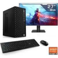 CSL PC-Komplettsystem "Mystic V24159", Energieeffizienz: E, schwarz, Microsoft Windows 11 Home (64 Bit), 16 GB RAM 1.000 GB SSD, Computer_Komplettsysteme, PC-Komplettsystem