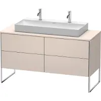 Duravit Waschtischunterschrank XSquare 140x54,8x77,8cm, 4 La, steh., Tau matt