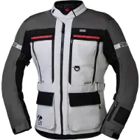 IXS Montevideo-ST 3.0 wasserdichte Motorrad Textiljacke, grau/schwarz, L