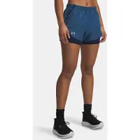 Under Armour Damen Short Fly By 2-in-1 1382440-498 S - Wham Blue - S