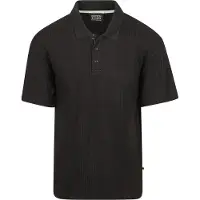 Scotch & soda Strickpolo Strukturiert Schwarz - XL