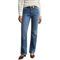 Gant für Damen. 4100307 Elastische ausgestellte Jeans in Blau (32), Lässig, Baumwolle, Denim
