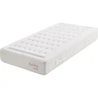 Moonia Royal Spring Premier, Doppelt / volle Größe, High density foam mattress, Medium, Weiß, Viskose, 900 mm