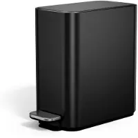 Simplehuman CW2101, 5 l, Rechteckig, Stahl, Schwarz, Kunststoff, Terrasse
