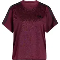 Adidas T-Shirt ORIGINALS "FIREBIRD", Damen, Gr. L, rot (maroon, schwarz), Obermaterial: 100% Polyester, Rundhals, Shirts T-Shirt