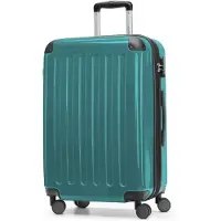 Hauptstadtkoffer - Alex - Hartschalen-Koffer mit Erweiterung Reisekoffer Hardcase Check-In Luggage 15-20 kg, expandable Trolley glossy 65 cm, 74 L,Türkis