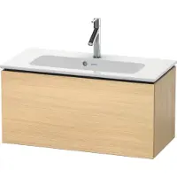 Duravit L-Cube Waschtischunterbau wandhängend, Compact, 1 Auszug, 820x400x391mm, LC615707171, Farbe: Mediterrane Eiche Echtholzfurnier