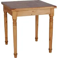 MiaMöbel Esstisch Mexico Möbel 70x70 cm Landhausstil Massivholz Pinie Honig