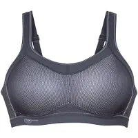 Anita Sport-BH "Sport BH momentum", Damen, Gr. 85, Cup F, grau (anthrazit), Obermaterial: 70% Polyester PES. 15% Polyamid PA. 15% Elasthan EL., BHs Sport-BH