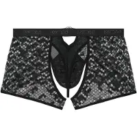 WOH String "String Pure Seduction Boxer String 1er Pack", Herren, Gr. S, schwarz, Obermaterial: 65% Polyamid PA. 27% Polyethylen PE. 8% Elasthan EL., Unterhosen String