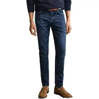 Gant für Herren. 1000030 Jeans Active Recover in Extra Slim Fit, mittelblau, verwaschen (32/34), Lässig, Baumwolle, Denim
