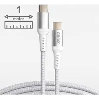 Grixx Ladekabel USB-C auf USB-C 1 m Power Delivery 20 W Weiß