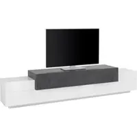 Web Furniture TV-Schrank 240 cm, 4 Fächer, 3 Türen, modernes Design, Corona Low Ardesia