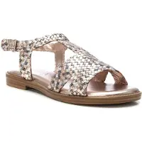 Carmela für Damen. 16219904-NUDE Ledersandalen 162199 braun (40), Wohnung, Schnalle, Lässig