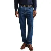 Gant für Herren. 1000021 Jeans Regular Fit, mittelblau gewaschen, Vintage (31/34), Lässig, Baumwolle, Denim
