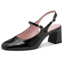 Tamaris Damen Slings Synthetik, schwarz, 39 EU
