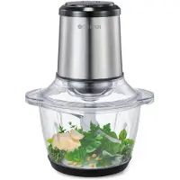 Champion Mini-Zerkleinerer 1,2 l 400 W Glasschüssel MC310 Edelstahl