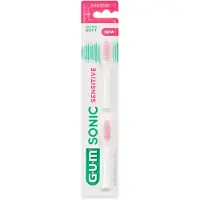 Gum Sonic Sensitive, 2 Stück(e), Weiß, 3 Monat( e), Weich, Sonic Sensitive, Sichtverpackung