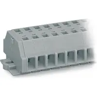 Wago Klemmenleiste 6 mm Zugfeder Belegung: L Grau 261-111 25 St. (261-111)