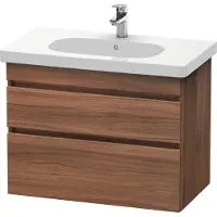 Duravit Waschtischunterschrank DuraStyle 80x45,3cm, Nussb Nat, 2 SchKa., wandhängend