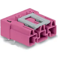 Wago 770-893/011-000 Stecker für Leiterplatten,abgewinkelt,3-polig,pink 770893011000 - 100 Stück
