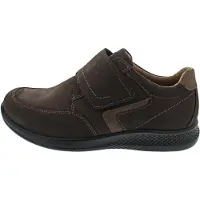Jomos Campus Weite H Herrenschuhe Slipper Klettschuh Braun Freizeit