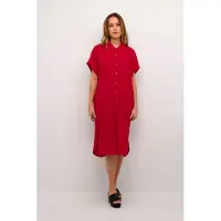 Culture Kleid Oversize Passform Rennautotrot red