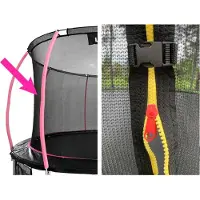 Leantoys Sport Indoor-Netz für Sports Max 16ft Trampolin Pink