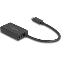 DeLOCK Adapter DisplayPort Buchse zu USB Type-C Stecker (DP Alt Mode) 4K mit PD 85 W, 3840 x 2160 Pixel