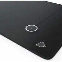 Aplic Wireless Charger 10 W mit Titanwolf XXL Mauspad 900 x 400 mm, kabelloses Ladegerät, Qi-Ladepad im Alugehäuse, Schnellladen, LED-Statusanzeige, Set für den Schreibtisch