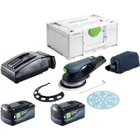 Festool ETSC 2 150-Basic Akku Exzenterschleifer 18 V 150 mm Brushless + 2x Akku 5,0 Ah + Ladegerät + Systainer