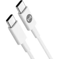 Forever USB-C / USB-C Kabel, 1m lang, Laden und Synchronisieren, - Weiß