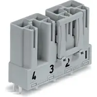 Wago 770-854 Stecker für Leiterplatten,gerade,4-polig,grau 770854 - 50 Stück