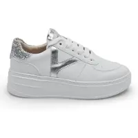 Keys K-10525 Damen-Sneaker aus weißem Kunstleder