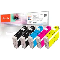 Peach PI200-219, Schwarz, Cyan, Magenta, Gelb, 8,4 ml, 7,2 ml, Multipack