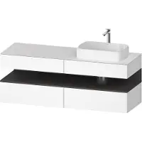 Duravit Waschtischunterschrank Qatego 160x55x60cm, gra m/we m, Pl, B r, B