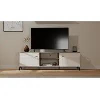 CARUNO Szafka RTV Point 2D Kaszmir Beż Dąb Castello 183,5 cm