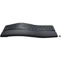 Logitech ERGO K860 Split for Business, Volle Größe (100%), Kabellos, Bluetooth, Halbmechanischer Schlüsselschalter, QWERTY, Graphit