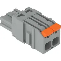Wago 2231-1102/327-000 1-Leiter-Federleiste,Hebel,Push-in CAGE CLAMP,grau 22311102327000 - 100 Stück