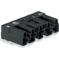 Wago 770-815/011-000 Stecker für Leiterplatten,abgewinkelt,5-polig,schwarz 770815011000 - 50 Stück