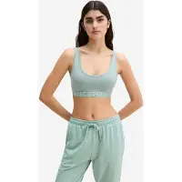 Marc o'polo Bralette "Essentials", Damen, Gr. XS (34), N-Gr, grün (gray mist), Single Jersey, Obermaterial: 95% Baumwolle, 5% Elasthan, BHs Bralette