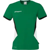 Uhlsport Trainingsshirt "Trainings-T-Shirt Equipe 29 Women", Damen, Gr. L, grün (lagune, weiß, schwarz), Obermaterial: 100% Polyester Pol. recyc.., Shirts Trainingsshirt