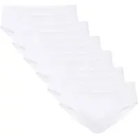 Calida Slip "Slip MEN BRIEF NATURAL BENEFIT 6er Pack", Herren, Gr. 46-48, weiß, Obermaterial: 94% Baumwolle CO. 6% Elasthan EL., Unterhosen Slip