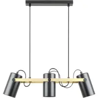 Zuma Line A8162-3A RESI Pendelleuchte, matt schwarz-gold