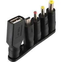 Goobay 3 V - 12 V Universal-Netzteil inkl. 1 USB- und 8 DC-Adapter - max. 18 W und 1,5 A